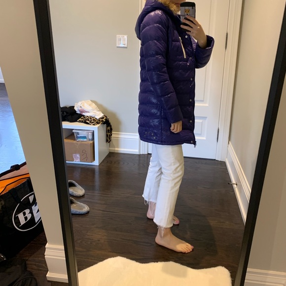 Purple winter jacket/puffer warm almost new - Picture 2 of 8